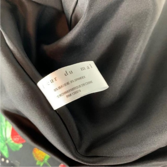 Fleur du Mal Silk Polka Dot Mini Skirt Love Bound Strawberry Print 4 New - Picture 16 of 16